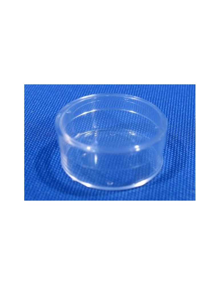 TC010 transparent box with circular base ø 25x15 mm