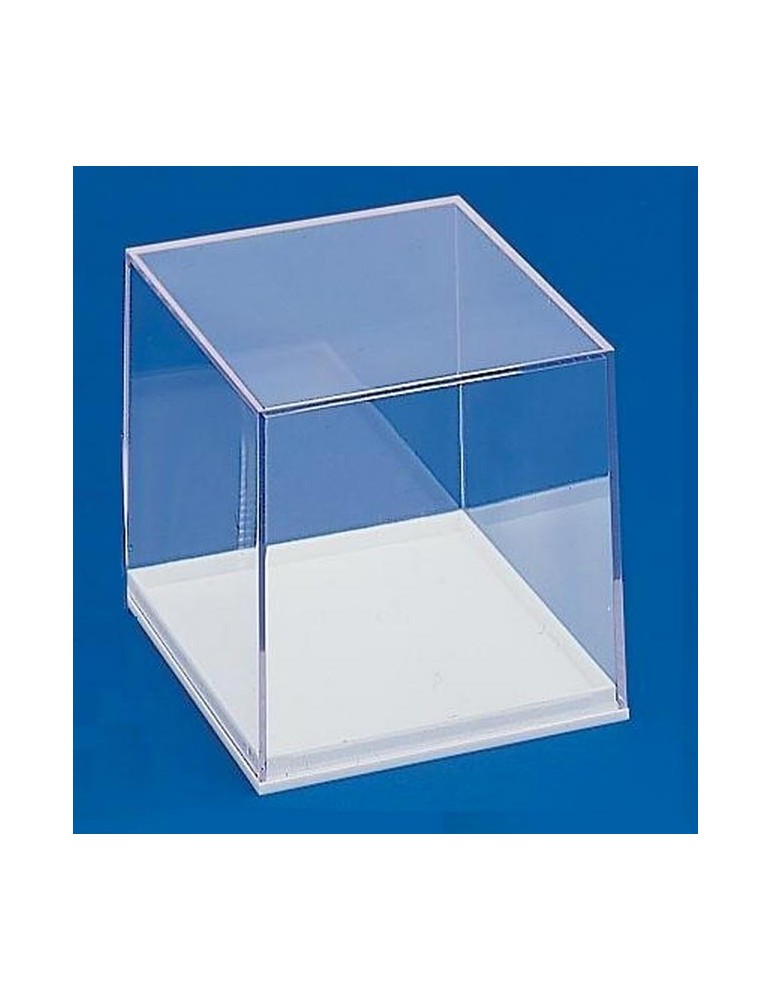 BB037 - Scatola trasparente base bianca 84x84x78 mm