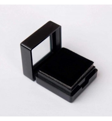 VS002N - Scatola in plastica nera con vetro 40x40x16 mm