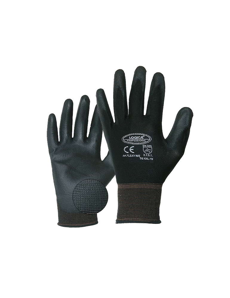 Polyurethane and mesh gloves - size 8