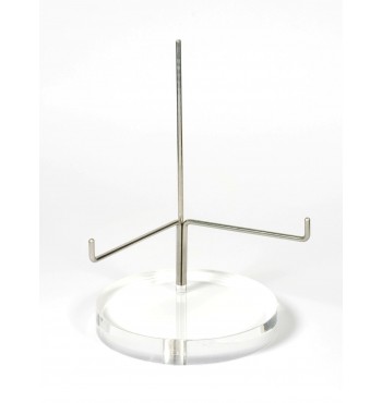SP035 Supporto regolabile in metallo con base in plexiglass
