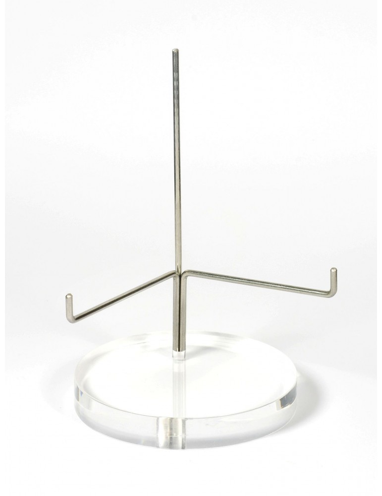 SP038 Adjustable metal support with plexiglass base h-120 mm