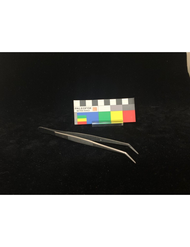 Pinzetta per manipolazione punta angolata zigrinata 150 mm MP004