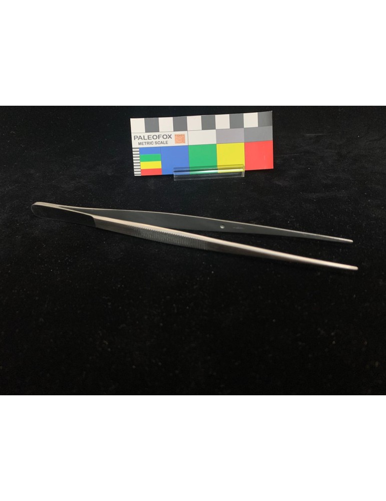 Pinzetta per manipolazione punta diritta fine zigrinata 180 mm MP005