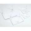 SP043 Supporto a 3 piedi per vetrina in plexiglass  25 x 63 x 50 mm