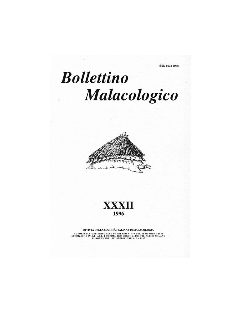 Malacological Bulletin 1996, volume 32 issues no. 1-4 and 5-8