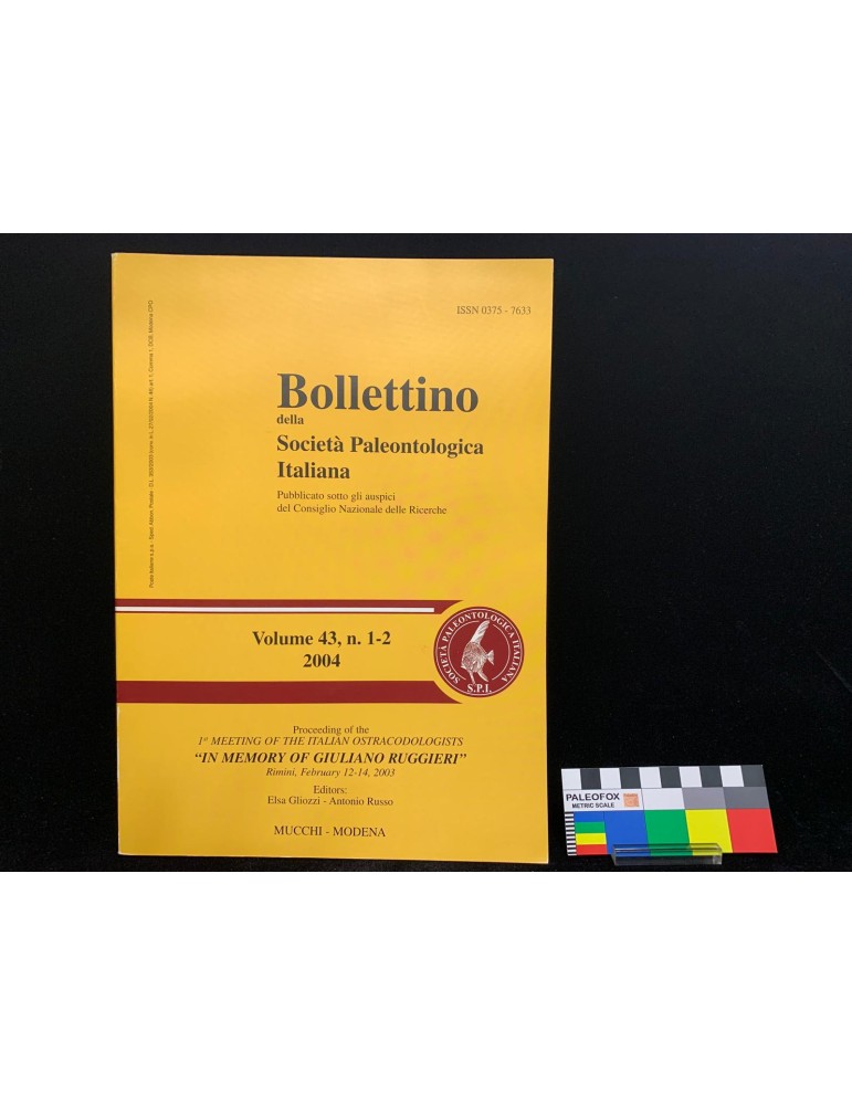 Bollettino della Società Paleontologica Italiana – Vol. 43, n. 1-2 (2004)