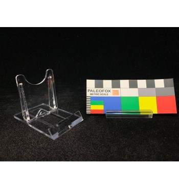 SP003 Supporto Espositore Trasparente Scorrevole per Fossili e Oggetti da Collezione – 69x41x50 mm
