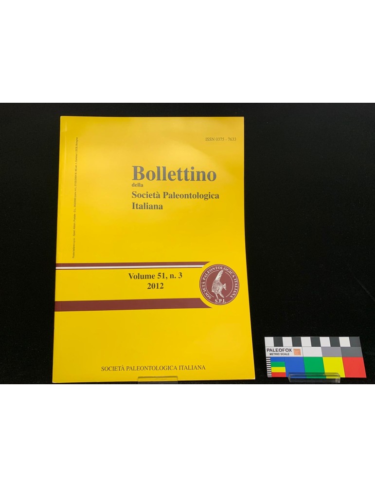 Bollettino della Società Paleontologica Italiana – Vol. 51, n. 3 (2012)