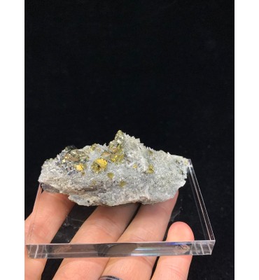 Calcopirite, quarzo, pirite, galena - Madan, Bulgaria – Esemplare da collezione Specimen ref. MIN-00087