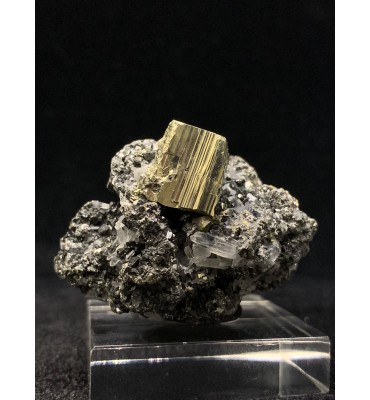Pirite e quarzo con sfalerite - Madan, Bulgaria